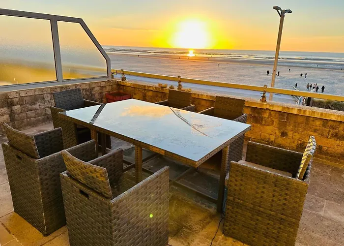 Appartement Joli Face Et Plage, Grande Terrasse Panoramique, Plage, à 15km Du Touquet *